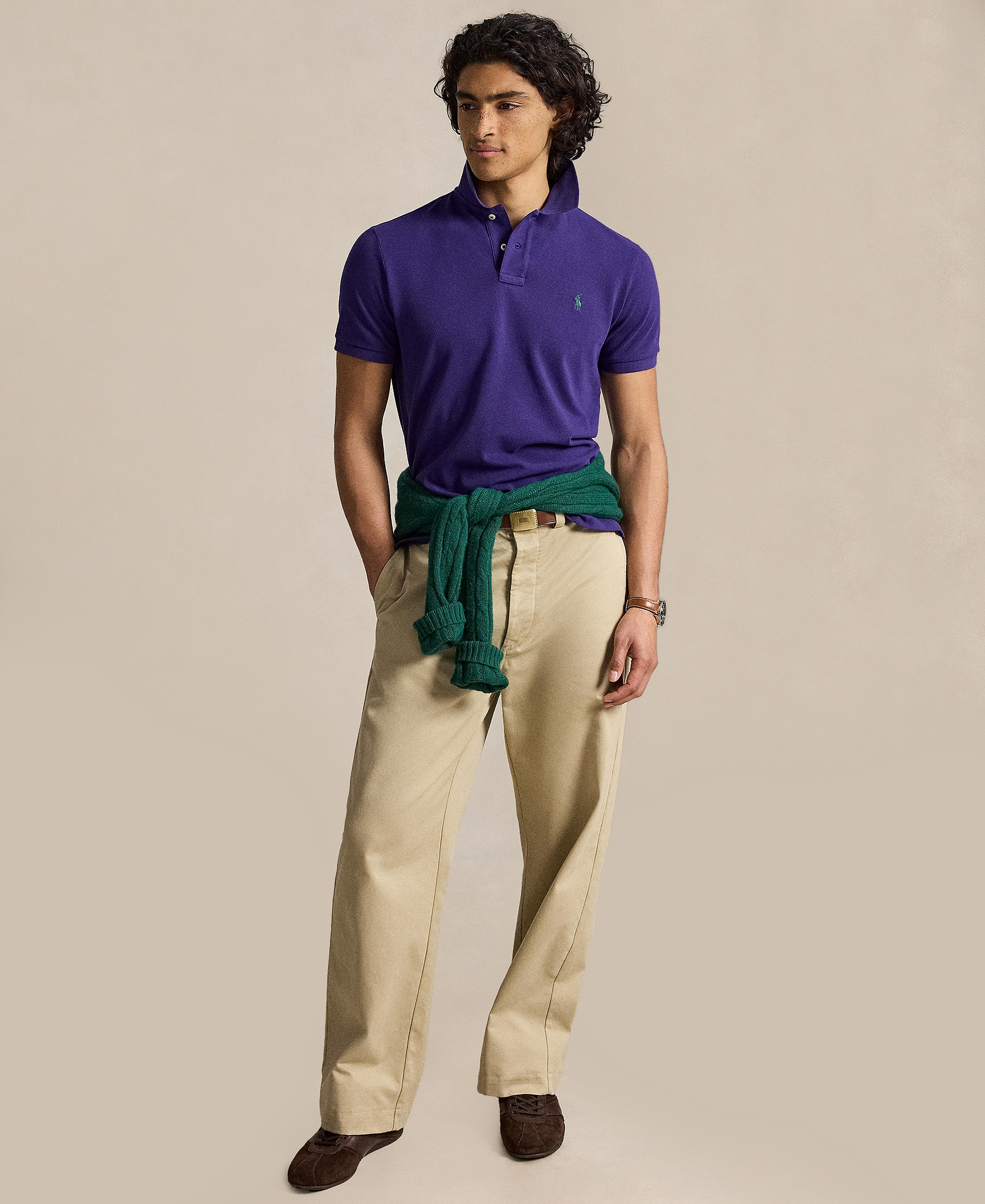 Polo Ralph Lauren Men's Classic-Fit Mesh Polo Shirt - Medievel Purple/C5200