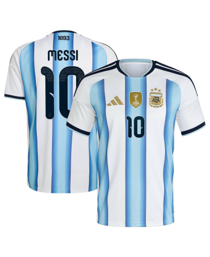 adidas Men's Argentina National Team Lionel Messi 2026 Home Replica Jersey - White