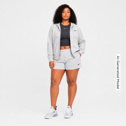Women's Nithtke Studio Fleece Medium-Weight Full-Zip Hoodie - Birch Heather/Black