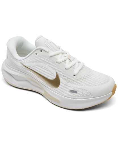 Nike Women's Journey Run Running Sneakers from Finish Line - Sail, Metallic Cool Gray