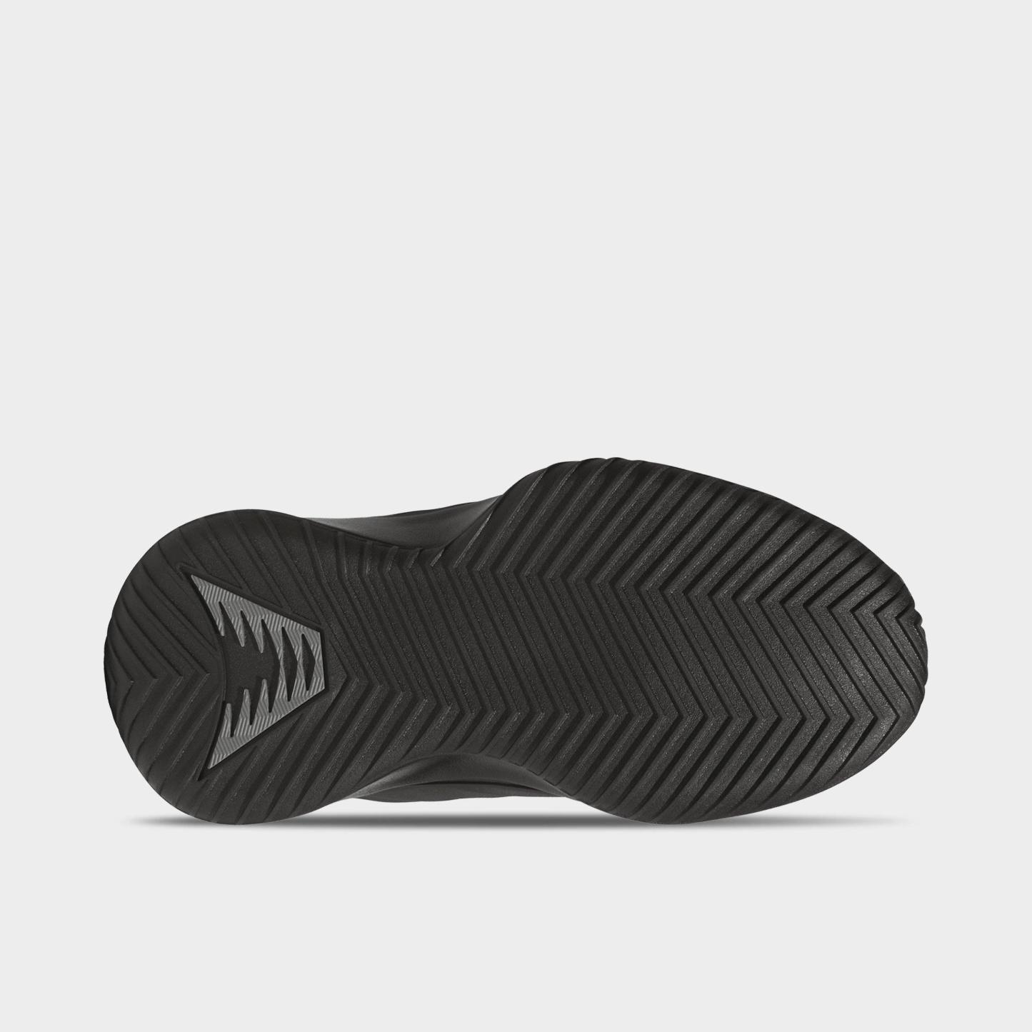 Big Kids' adidas Believe That 1 Basketball Shoes - Core Black/Iron Metallic/Core Black - Bottom view