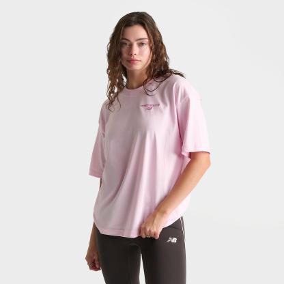 Women's New Balance 740 Playlist Boyfriend T-Shirt - Light Raspberry - view 4
