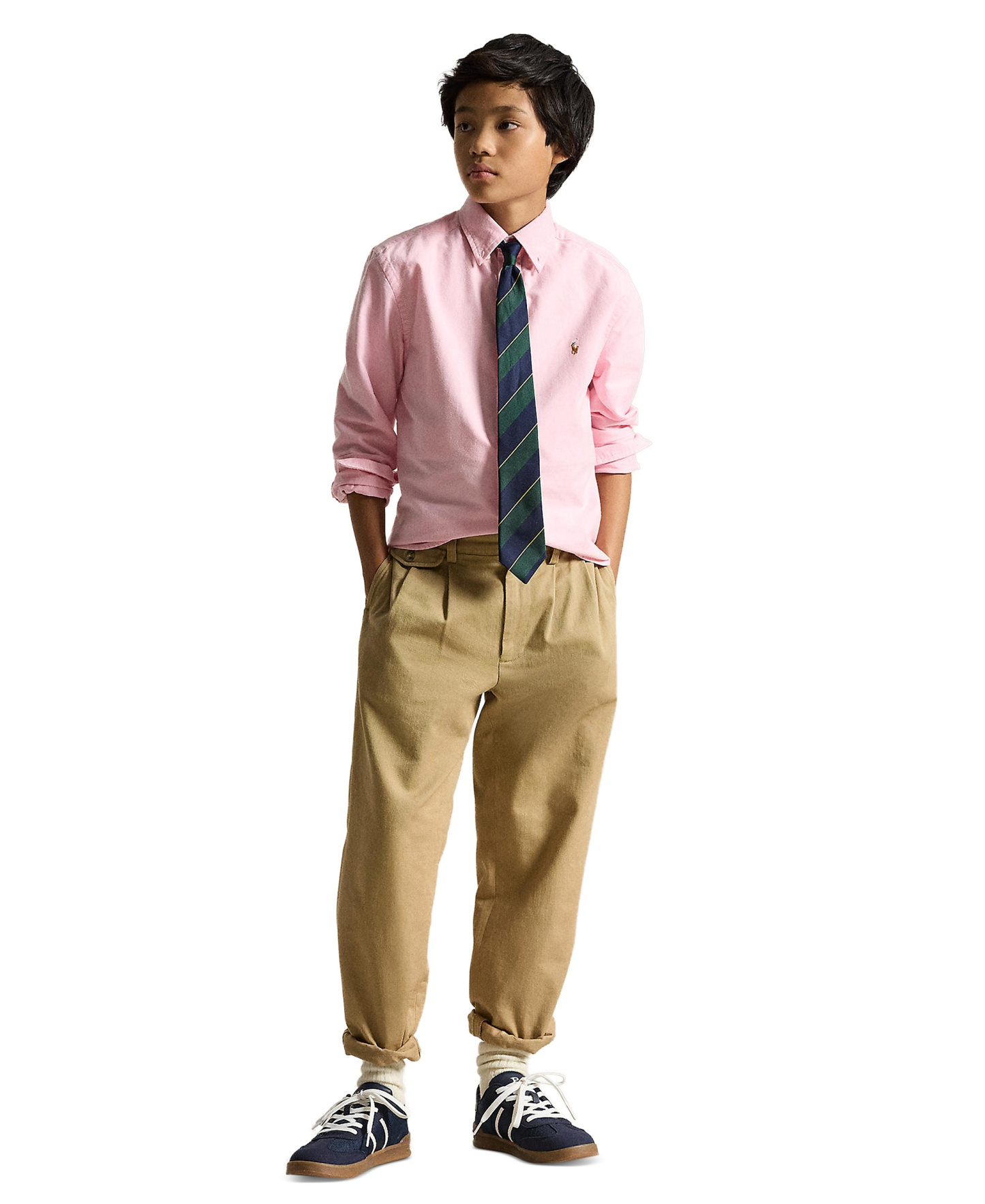 Polo Ralph Lauren 8-20 Boys' Embroidered Pony Logo Cotton Oxford Shirt - New Rose