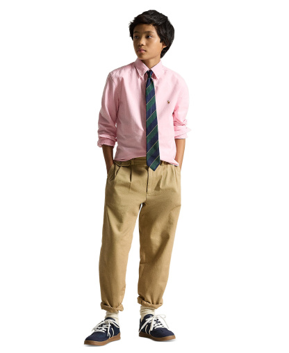 Polo Ralph Lauren 8-20 Boys' Embroidered Pony Logo Cotton Oxford Shirt - New Rose