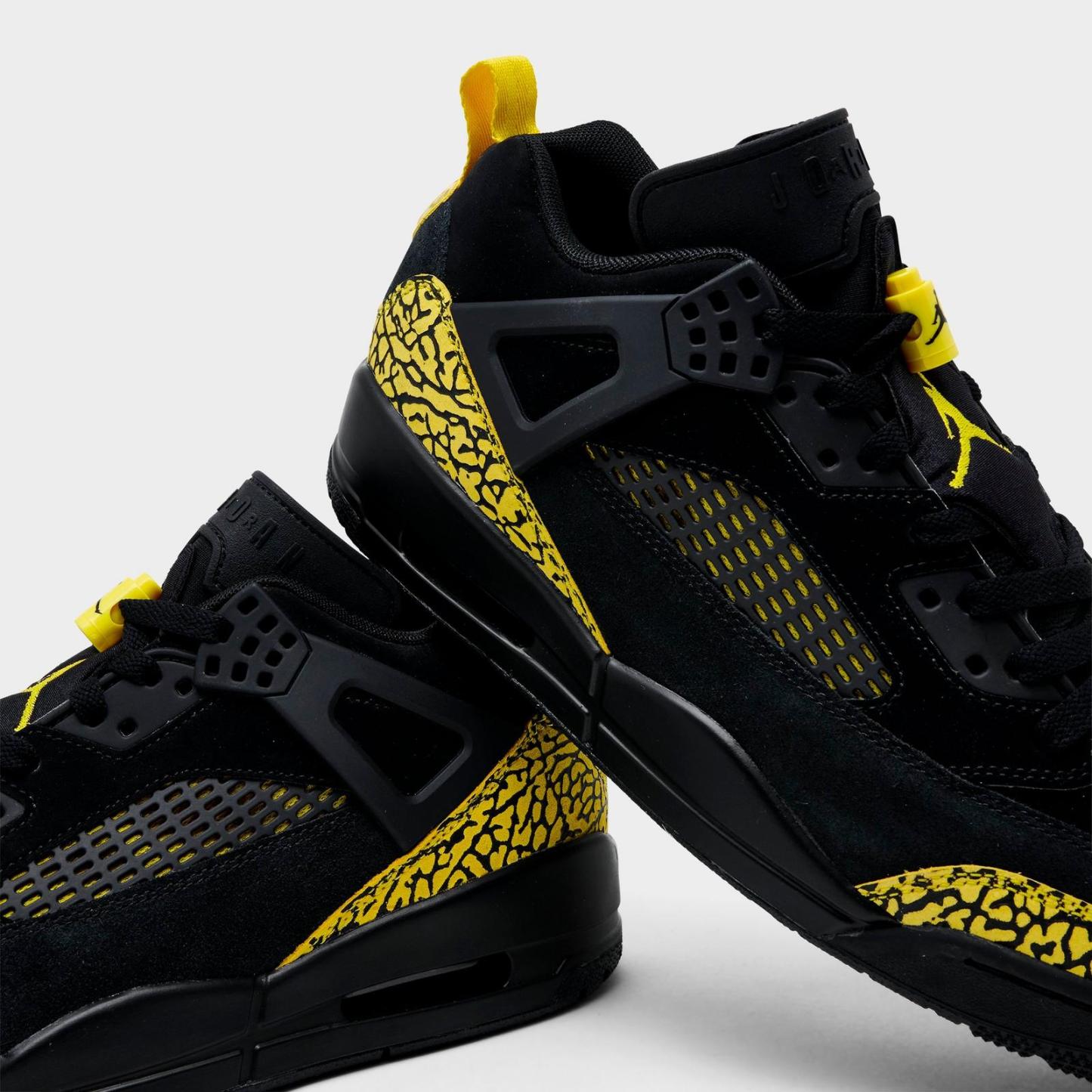 Men's Jordan Spizike Low Casual Shoes - Black/Speed Yellow/Speed Yellow/Black - view 3