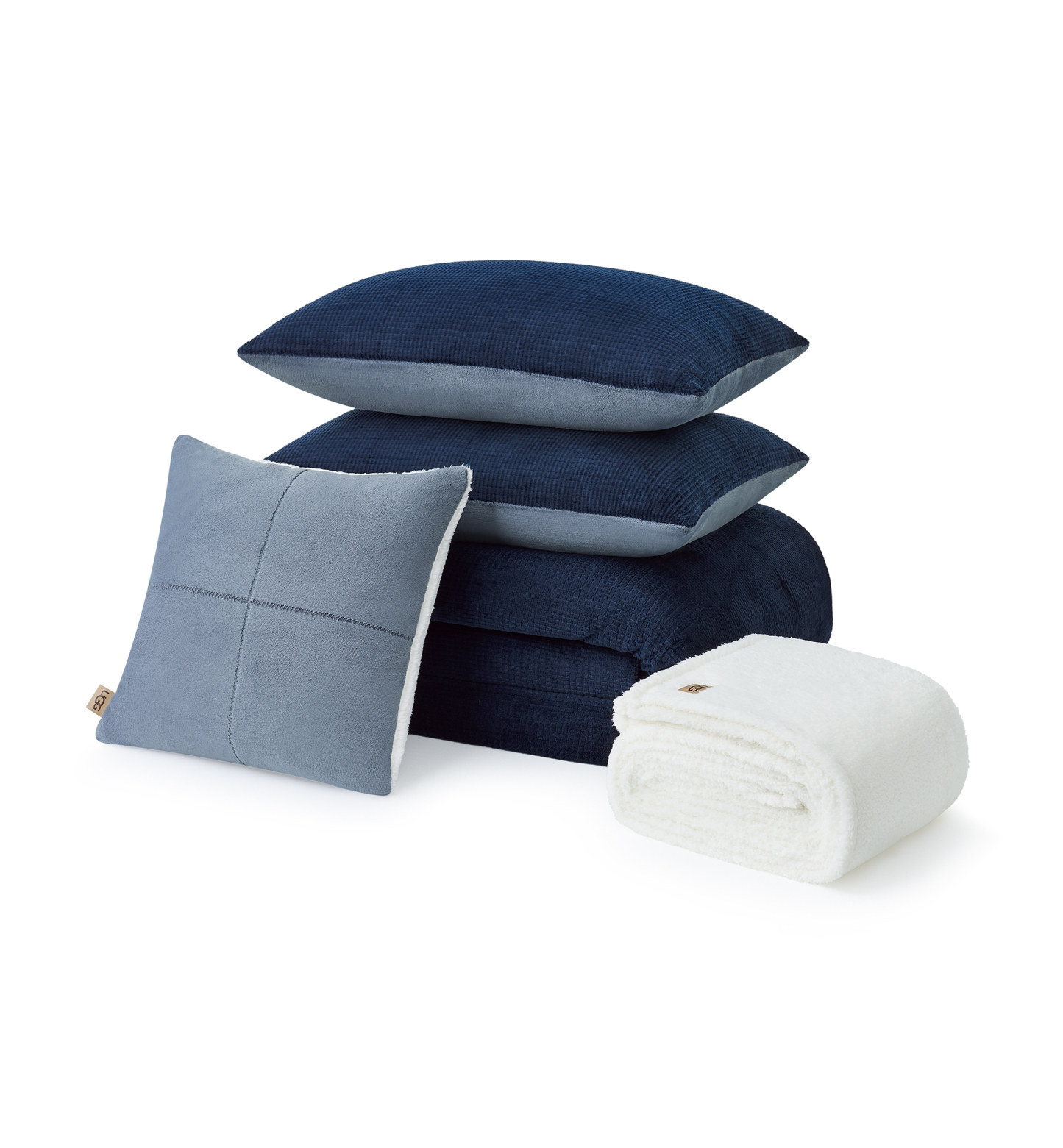 UGG® Brody Reversible Comforter Sets - Navy