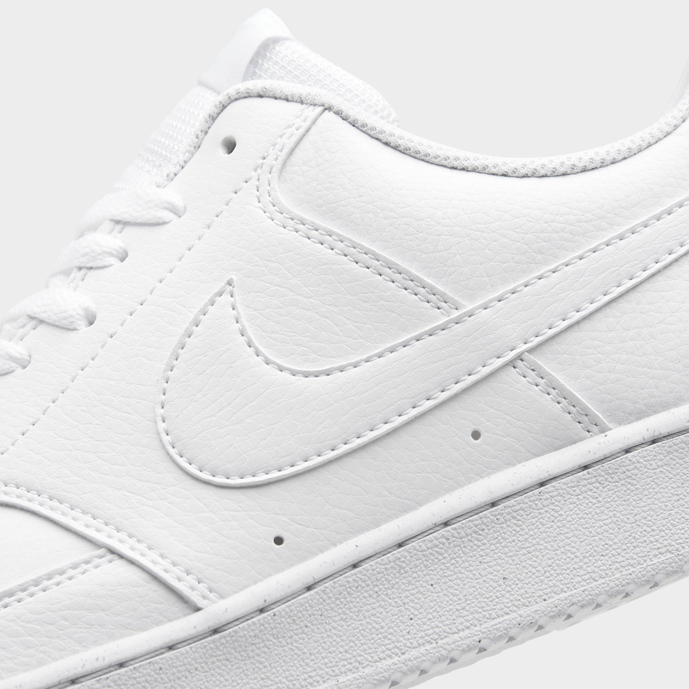 Men's Nithtke Court Vision Low Next Nature Casual Shoes - White/White/White - Detail shot