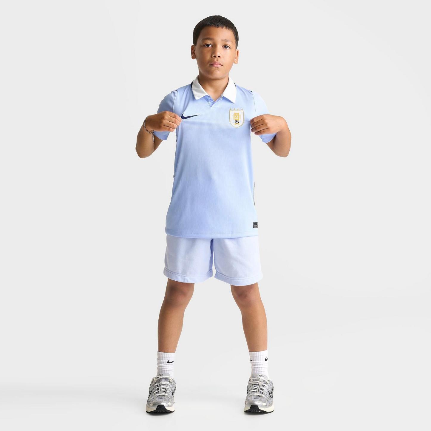 Big Kids' Nike Uruguay 26 Stadium Home Dri-FIT Replica Soccer Jersey - Royal Tint/Obsidian