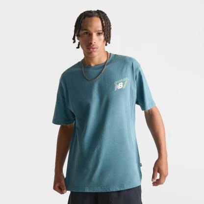 Men's New Balance Heat Map 2000 T-Shirt - Teal - view 4