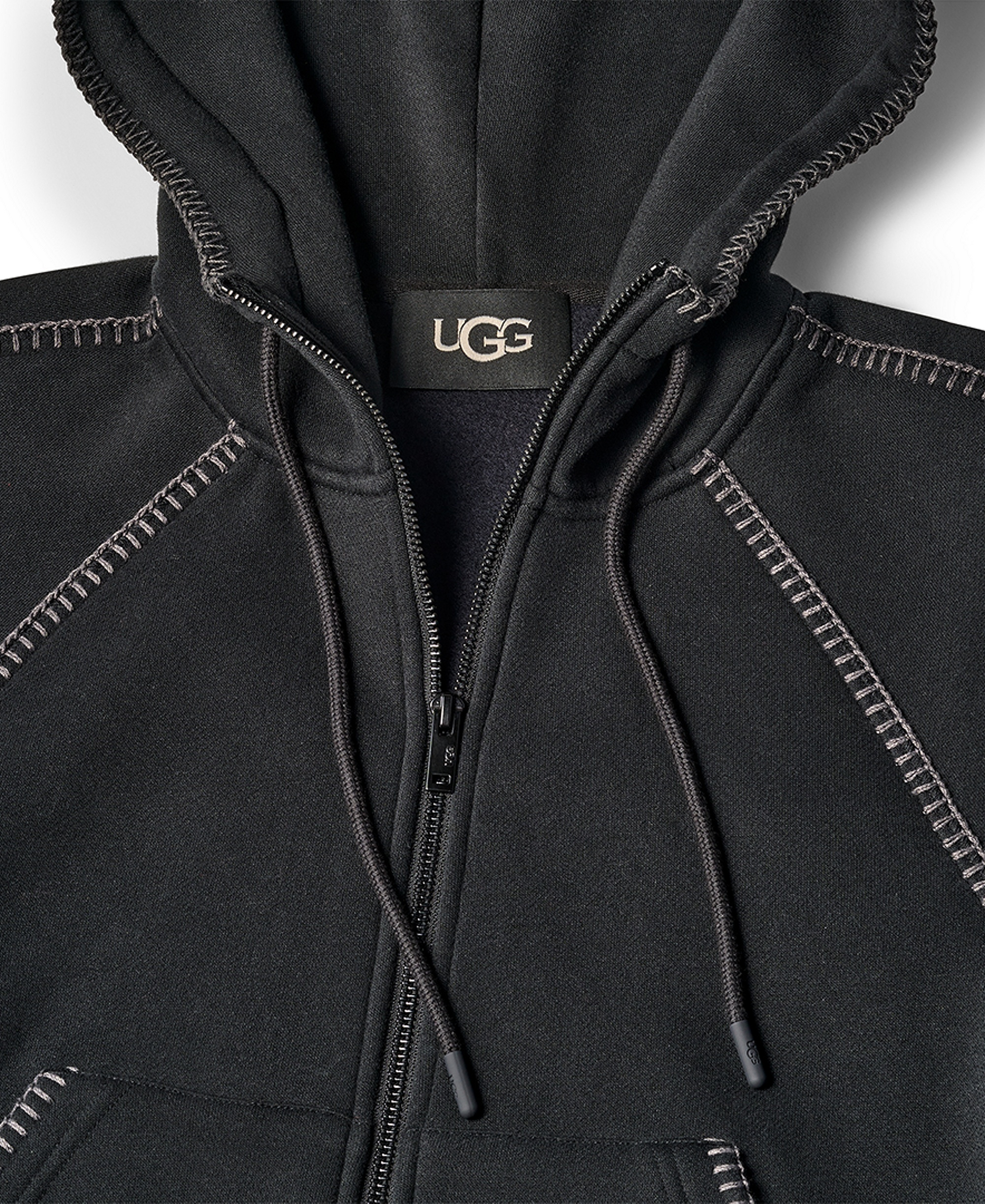 UGG Women's Classic Long-Sleeve Full-Zip Hoodie - Black
