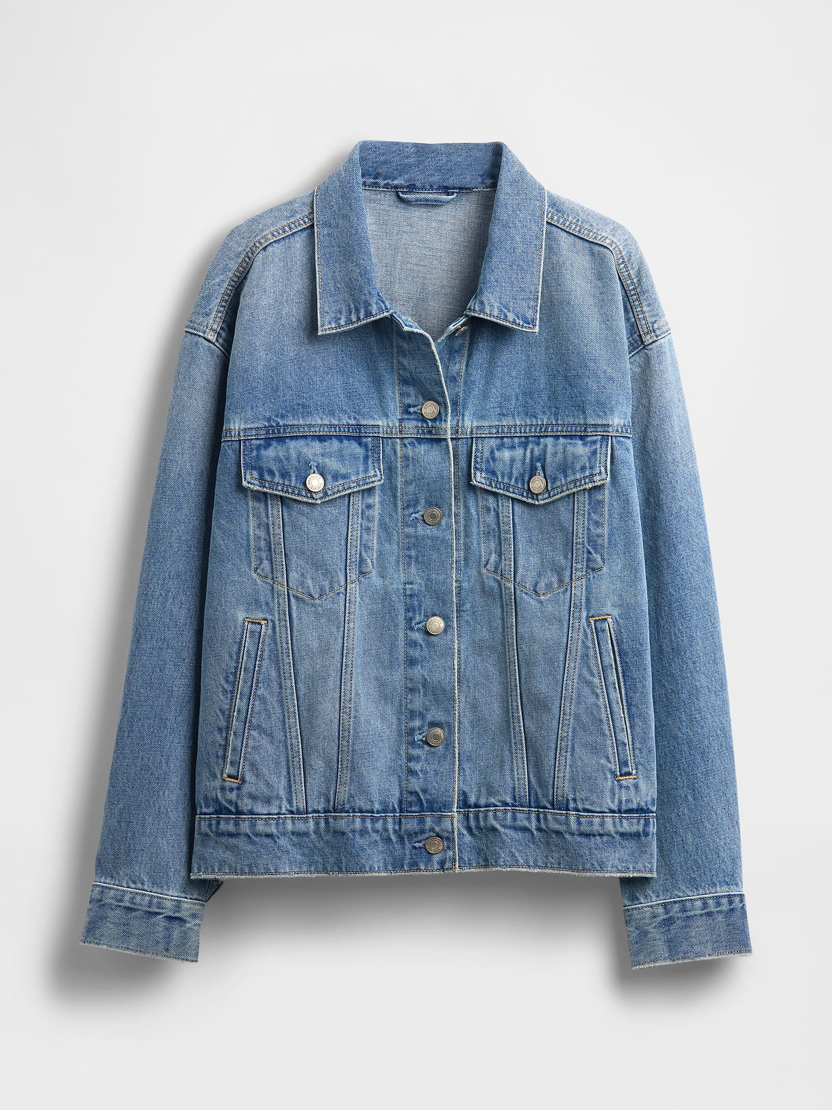 Oversized Icon Denim Jacket - Light wash
