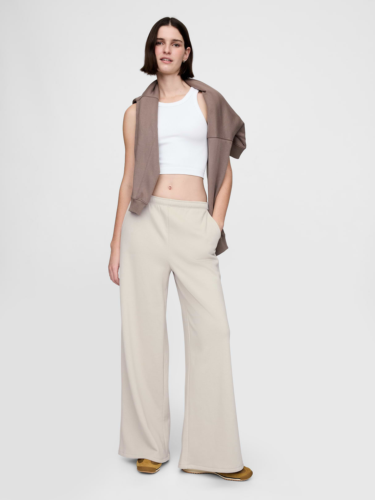 VintageSoft Baggy Sweatpants - Moonstone beige