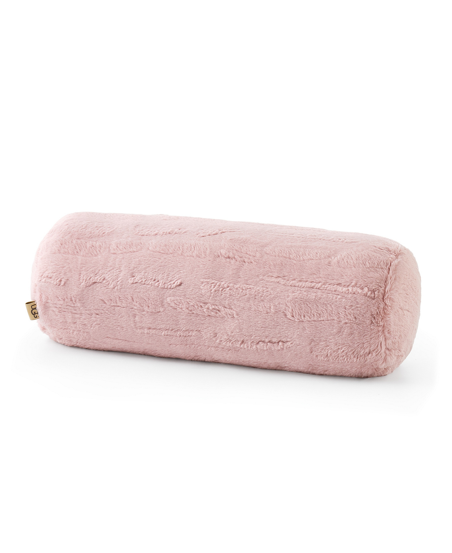 UGG® Valor Carved Faux-Fur Bolster Decorative Pillow, 8" x 26" - Lotus Blossom