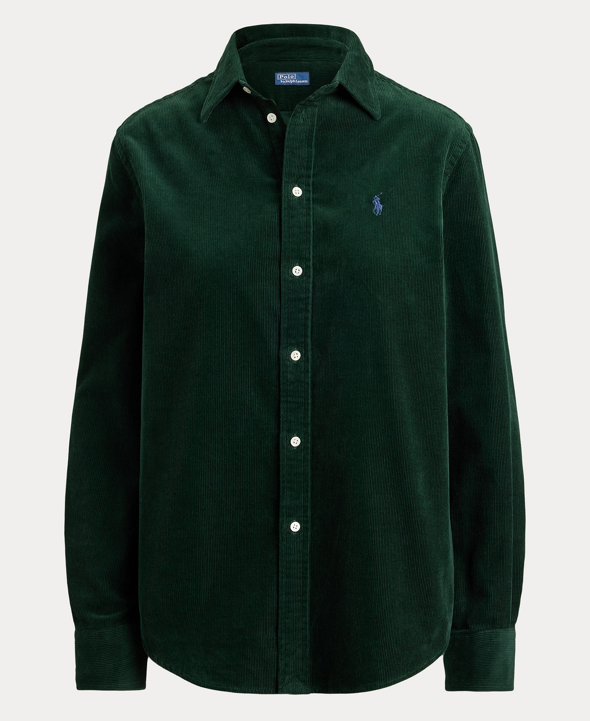 Polo Ralph Lauren Women's Classic-Fit Cotton Corduroy Shirt - Dark Green
