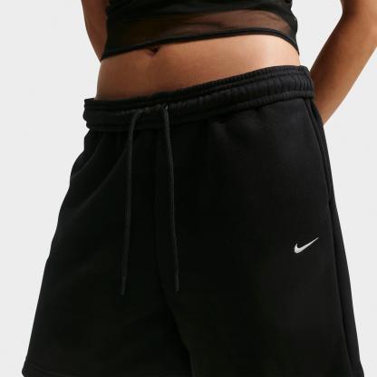 Women's Nithtke Studio Fleece Medium-Weight High-Rise Oversized Cargo Pants - Total Black/Sail