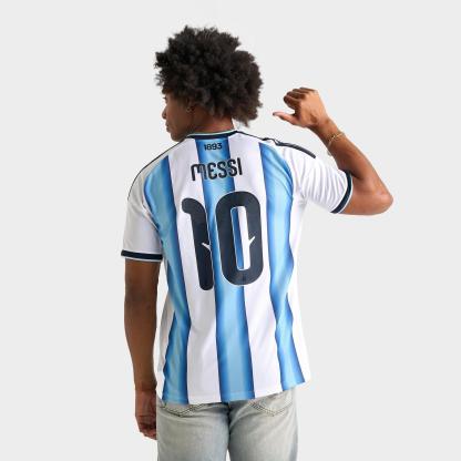 Men's adidas Lionel Messi Argentina 2026 Home Soccer Jersey - White/Icey Blue/Light Blue - view 1