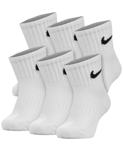 Nike Boys' 4-7 Ankle Socks, 6-Pack - White