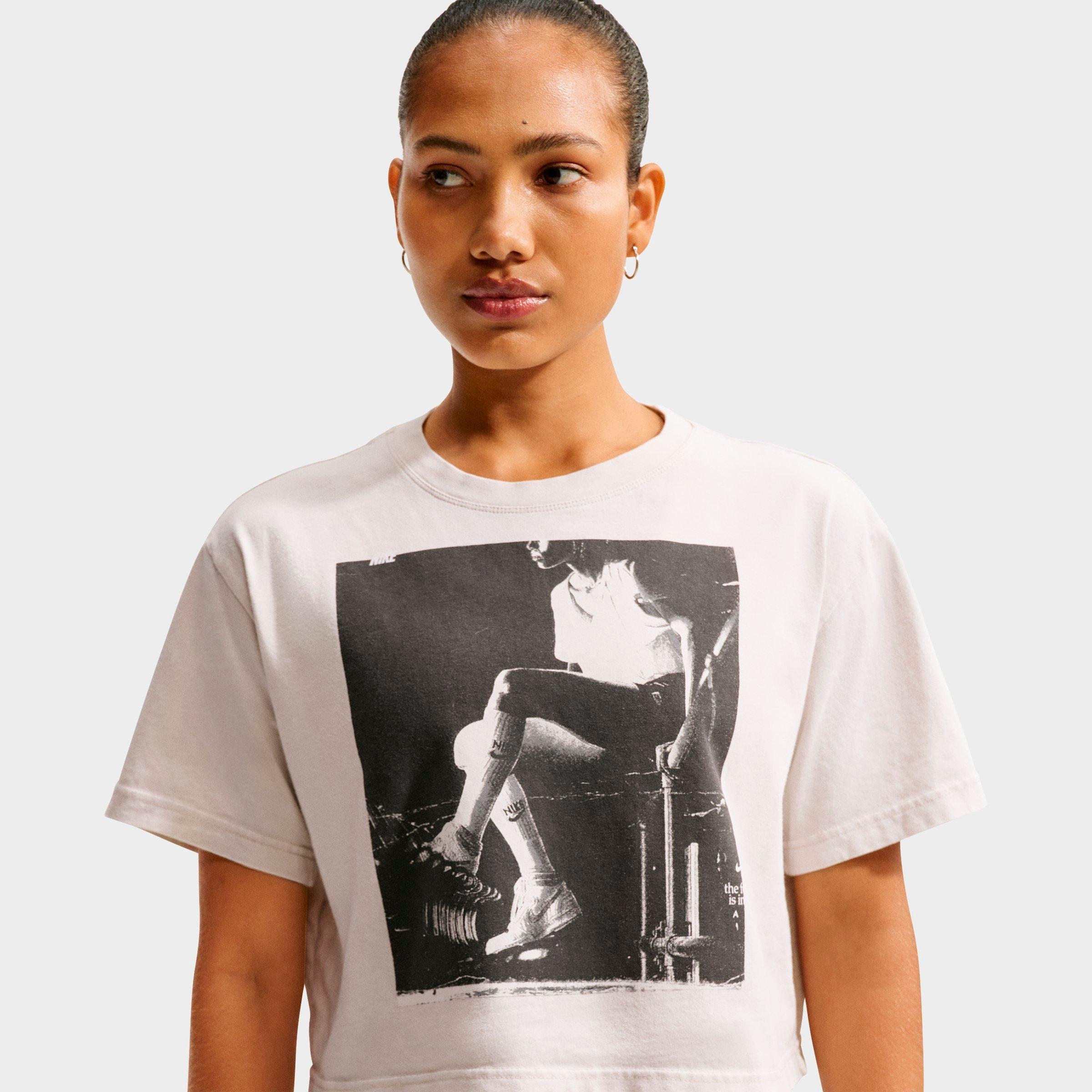 Women's Nithtke Basketball Photo T-Shirt - Light Bone