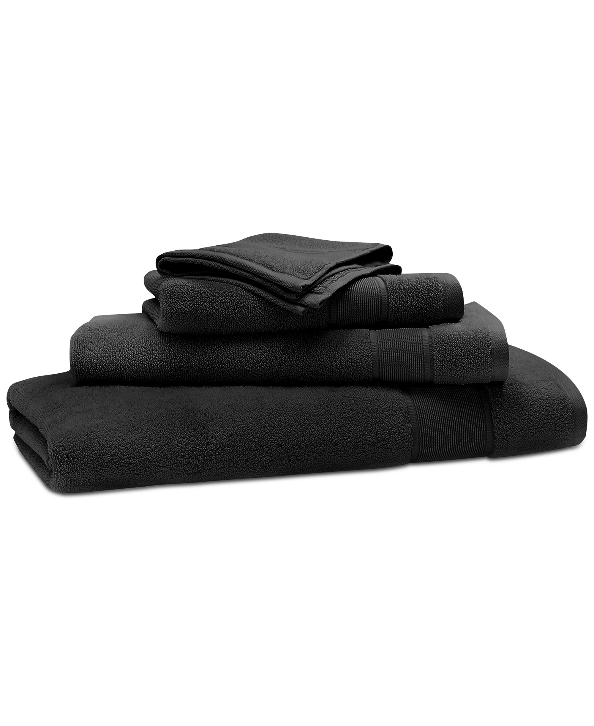 Lauren Ralph Lauren Sanders Solid Antimicrobial Cotton Bath Towel, 30" x 56" - Black