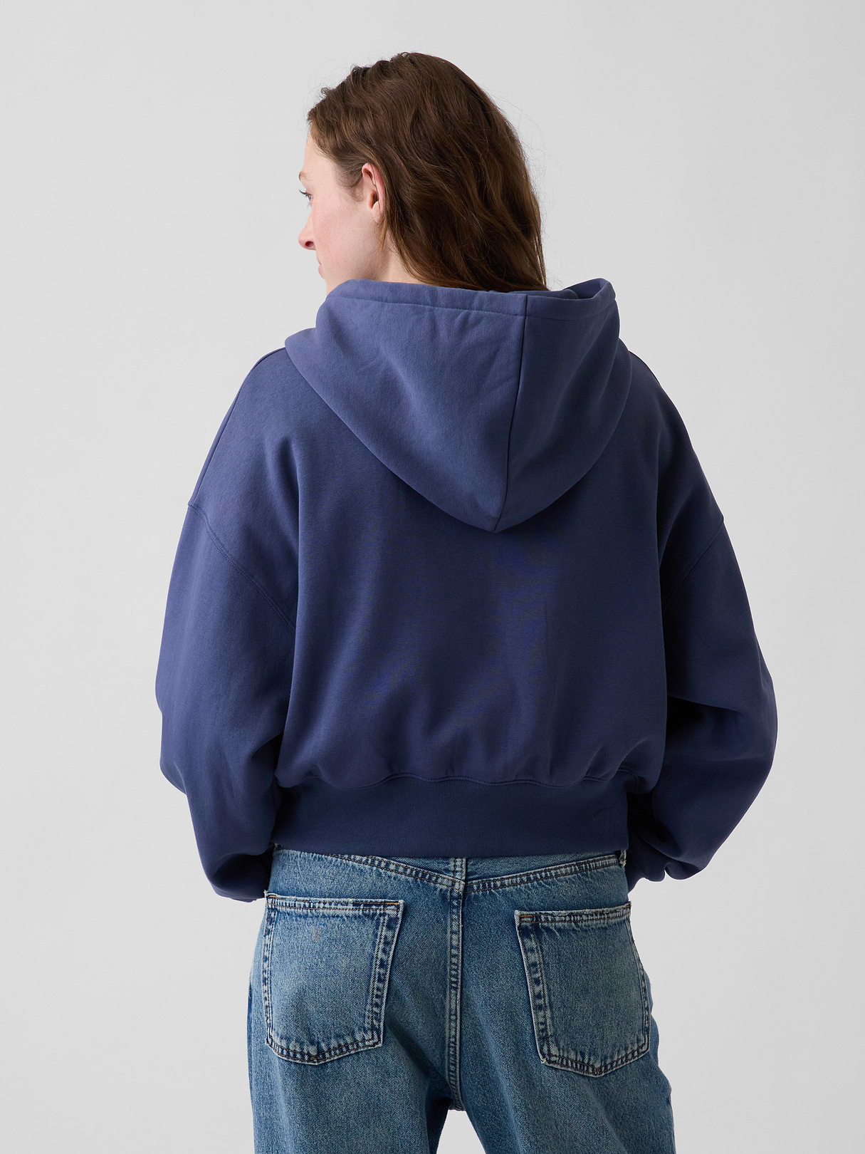 VintageSoft Wedge Zip Hoodie - Sargassus blue