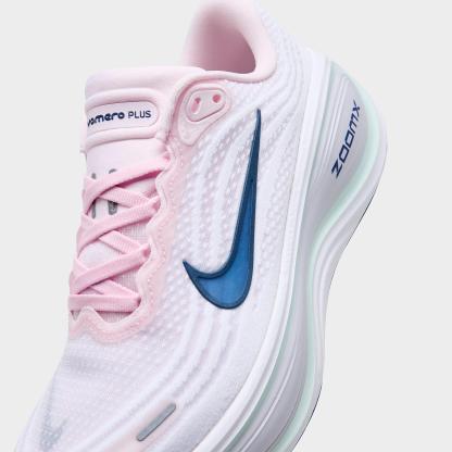 Women's Nithtke Vomero Plus Running Shoes - Part 1 - Pearl Pink/Midnight Blue/Barely Green/White - Detail shot