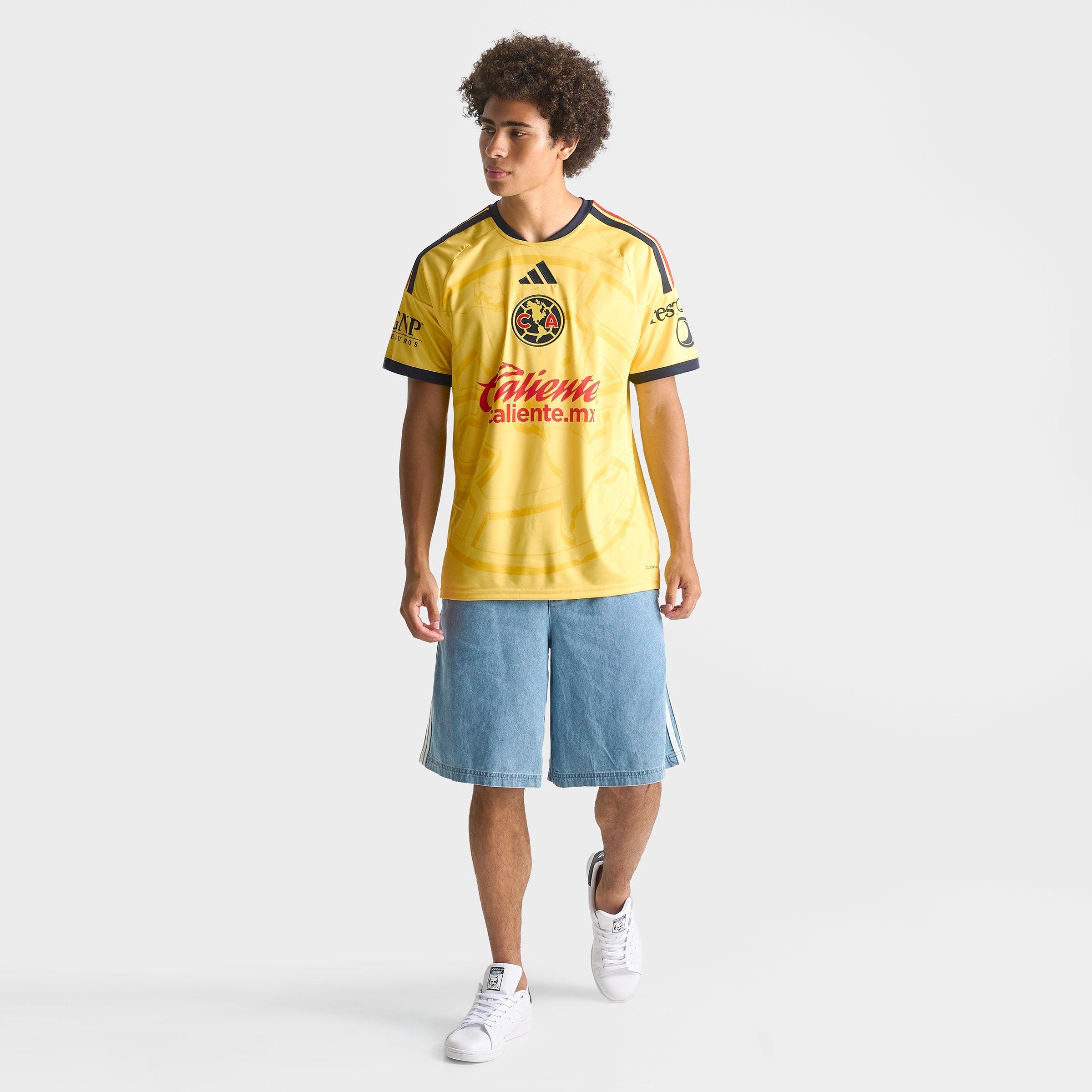 Men's adidas Club America 26-27 Home Soccer Jersey - Impact Yellow/Legend Ink