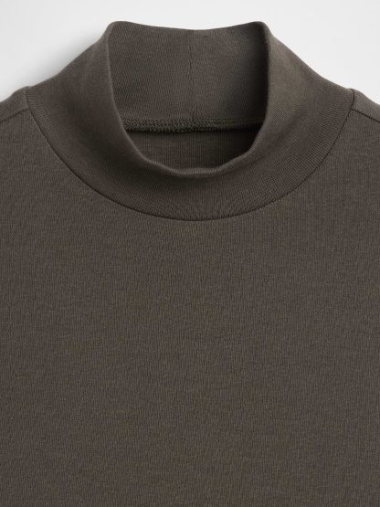 Modern Mockneck Tank Top - Bamboo green