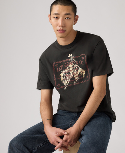 Levi's Men's Vintage Graphic T-Shirt - Black