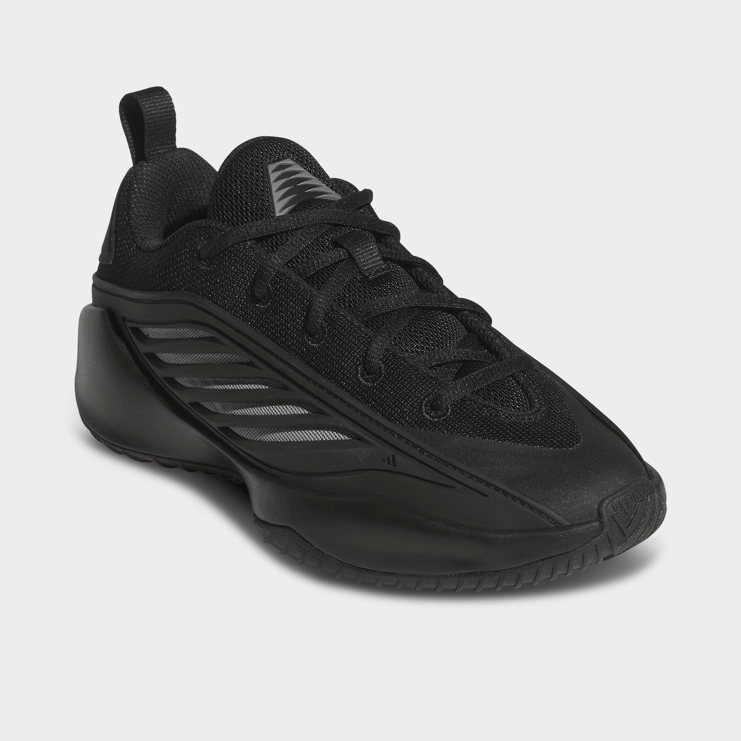 Big Kids' adidas Believe That 1 Basketball Shoes - Core Black/Iron Metallic/Core Black - Both shoes facing left