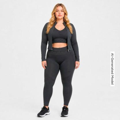 Women's Nithtke Pro Seamless High-Waisted 7/8 Leggings - Dark Smoke Grey