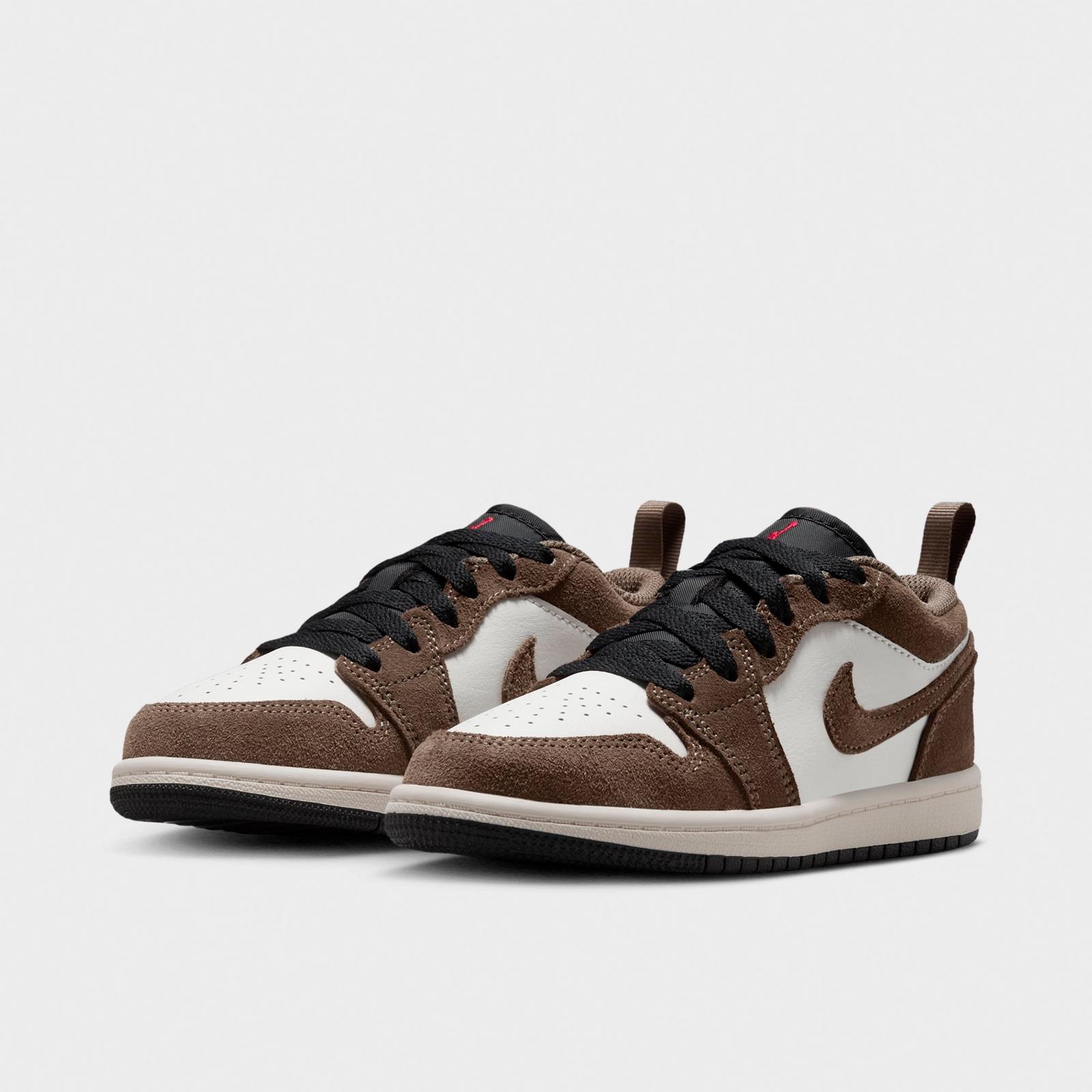 Little Kids' Air Jordan Retro 1 Low OG Casual Shoes - Palomino/Phantom/Sail/Black - view 2