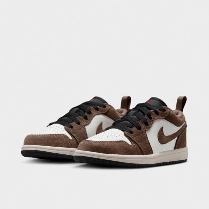 Little Kids' Air Jordan Retro 1 Low OG Casual Shoes - Palomino/Phantom/Sail/Black - view 2