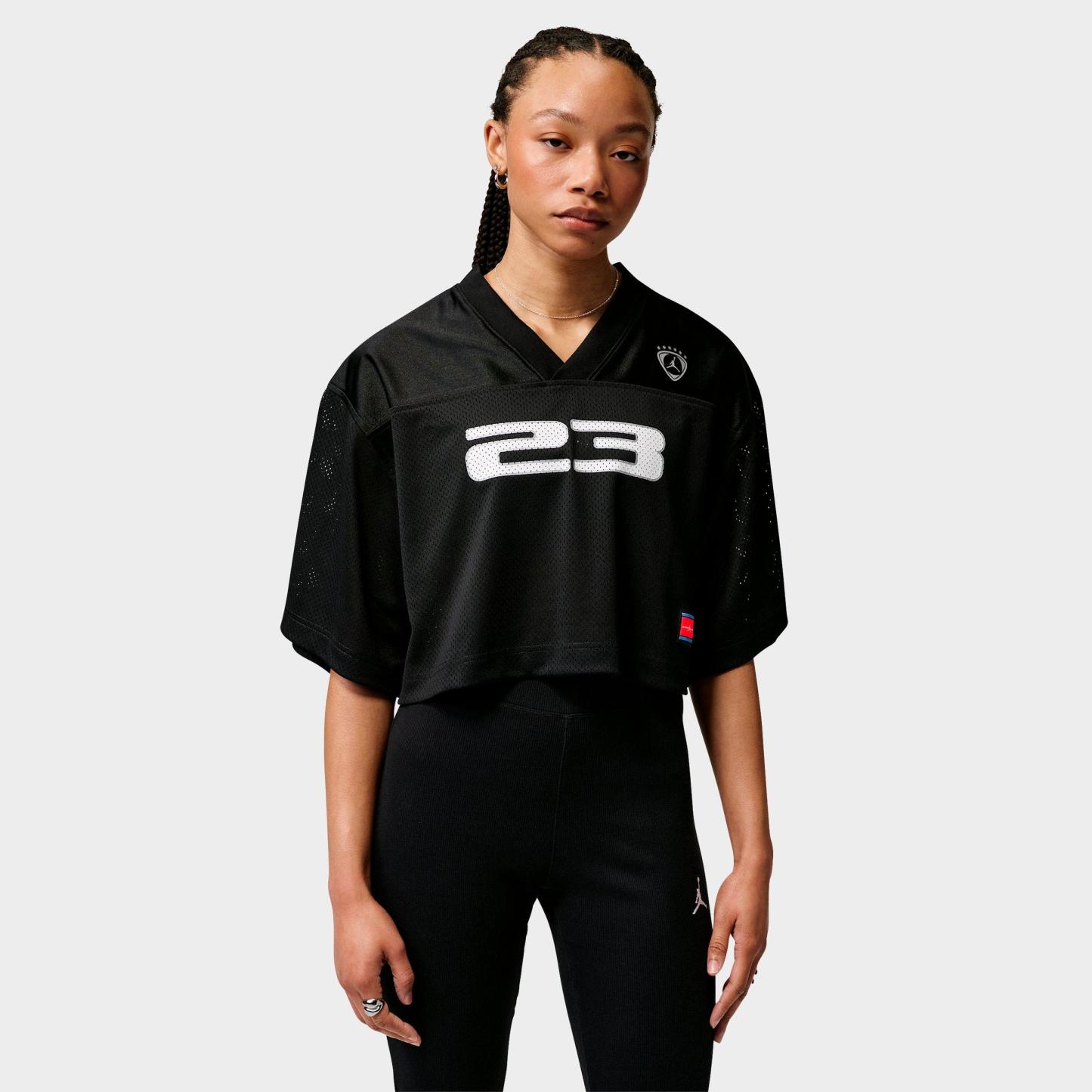 Women's Jordan Brooklyn Short-Sleeve Jersey Top - Black