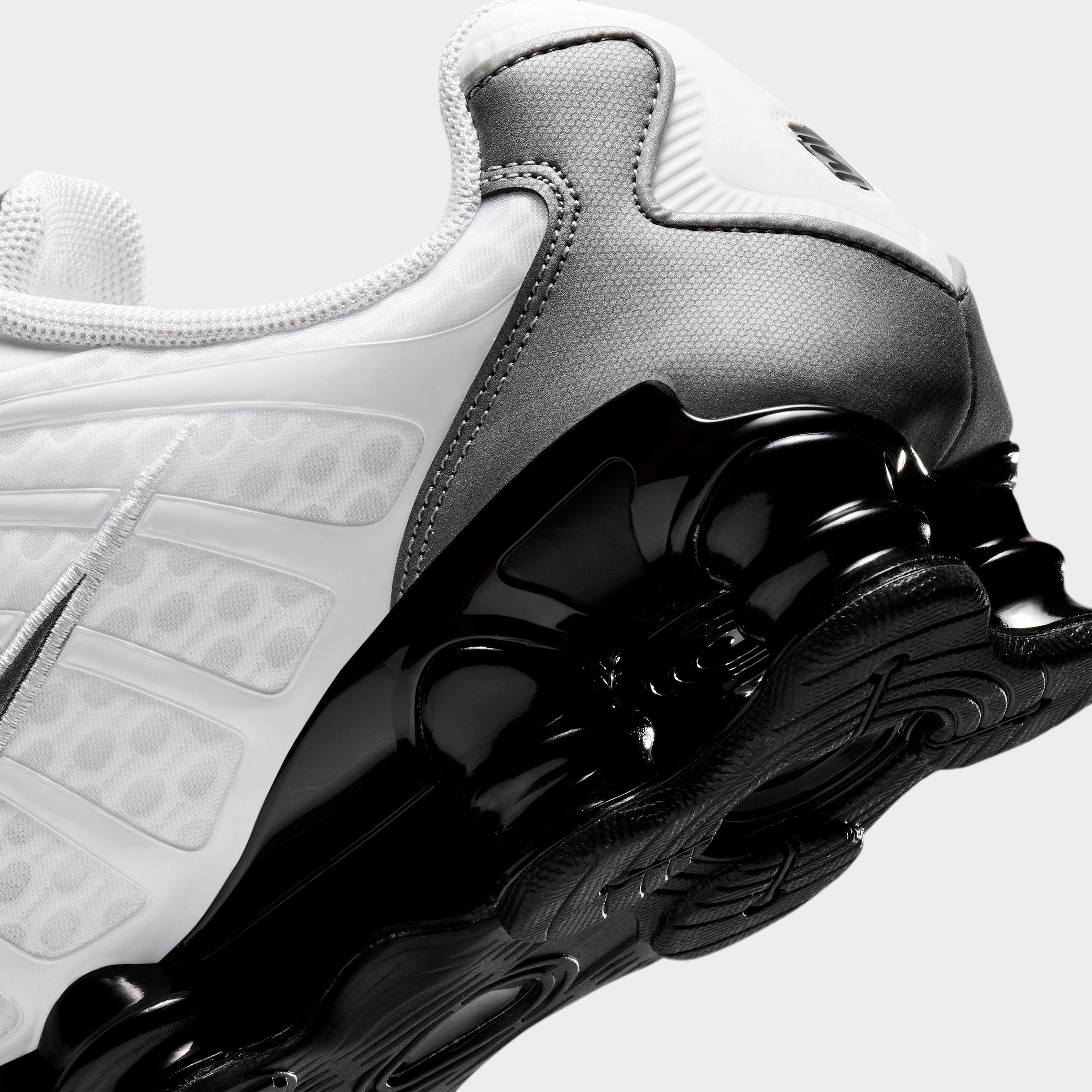 Men's Nithtke Shox TL Casual Shoes - Part 1 - White/Black/Cool Grey/Metallic Cool Grey - Detail shot