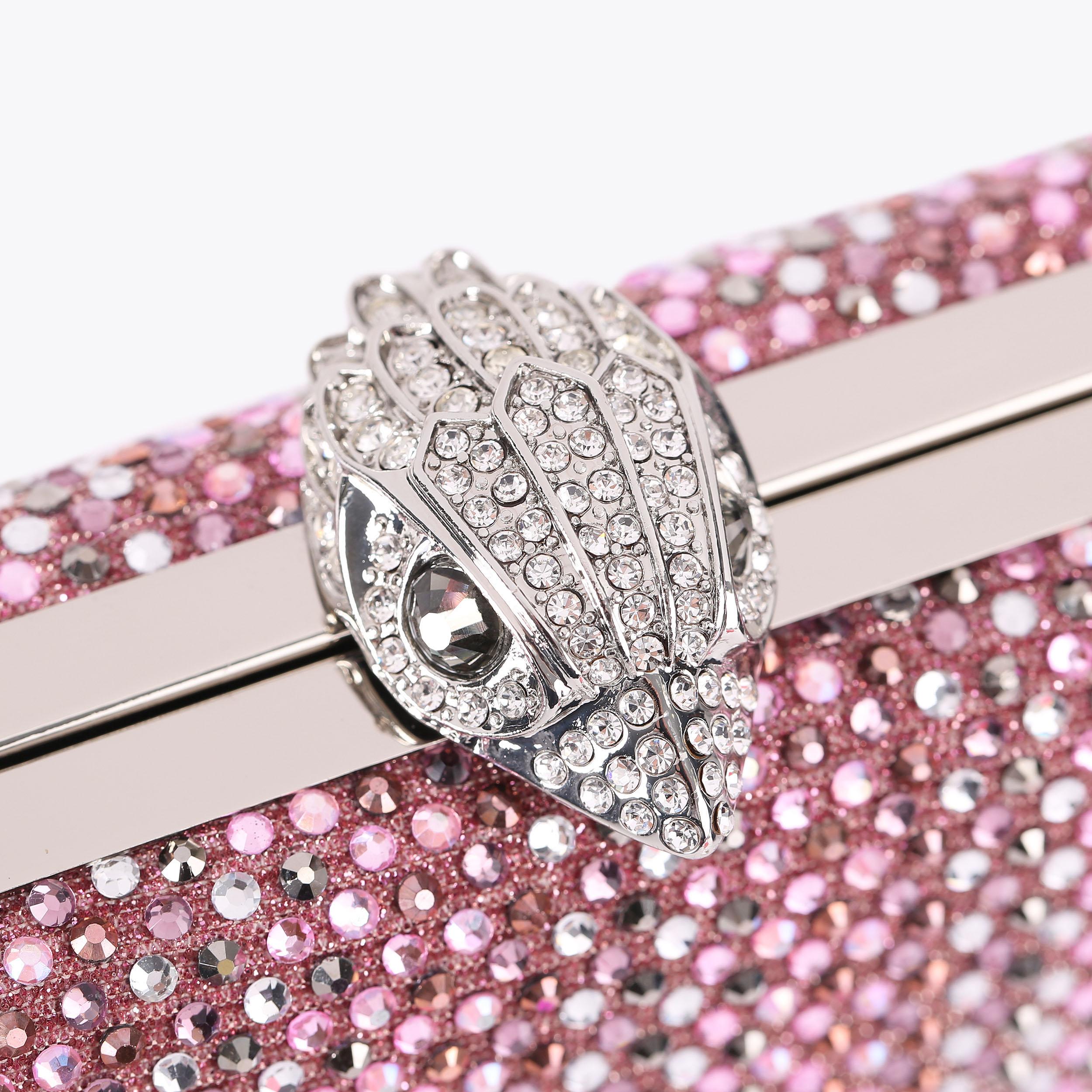 Kurt Geiger London Crystal Kensington Clutch Bag - Pink - view 5