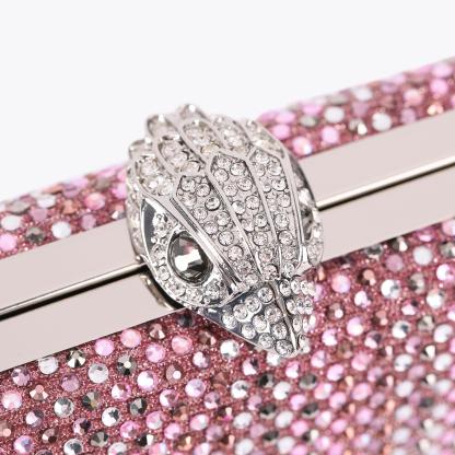 Kurt Geiger London Crystal Kensington Clutch Bag - Pink - view 5