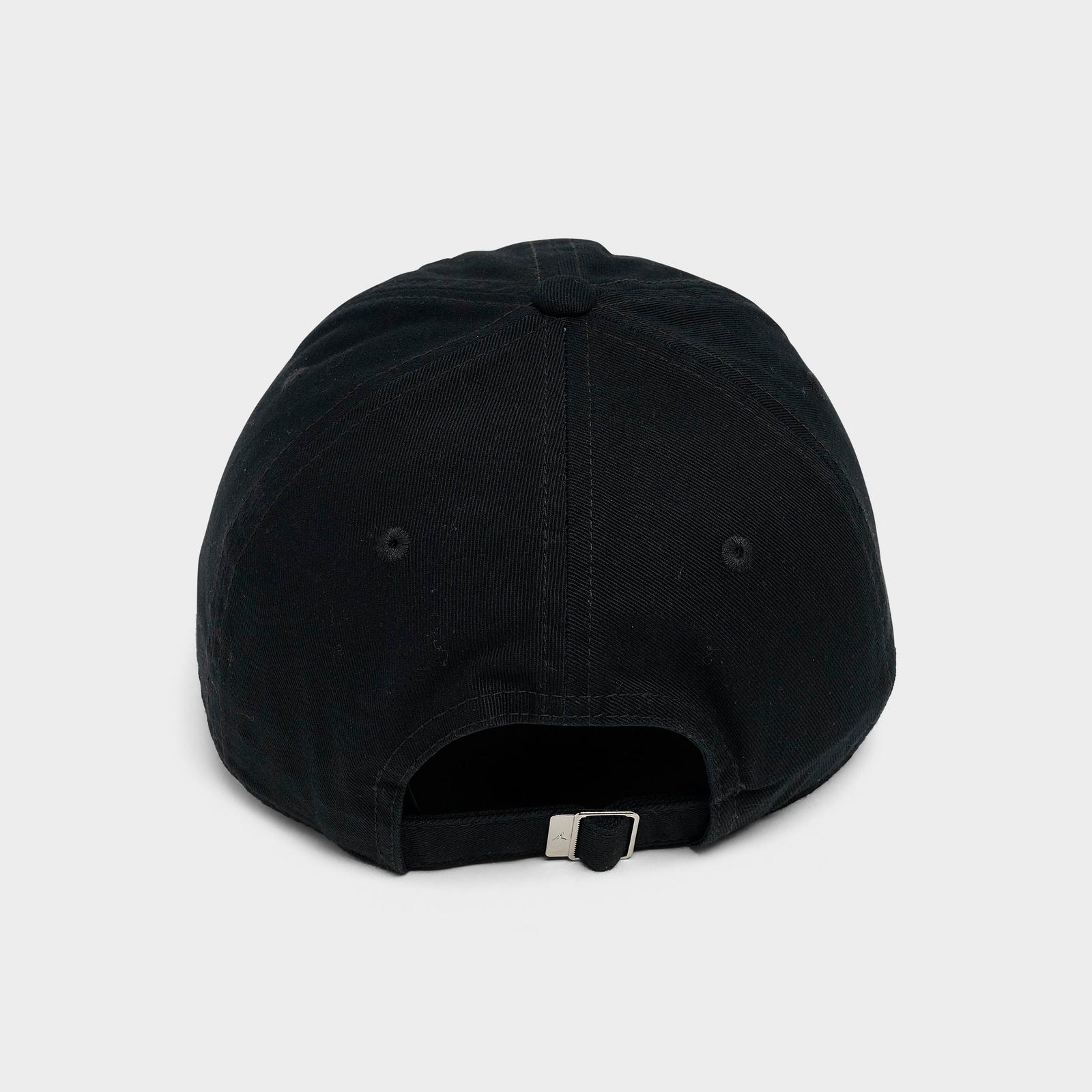 Jordan Stacked Logo Club Strapback Hat - Black/White - view 5