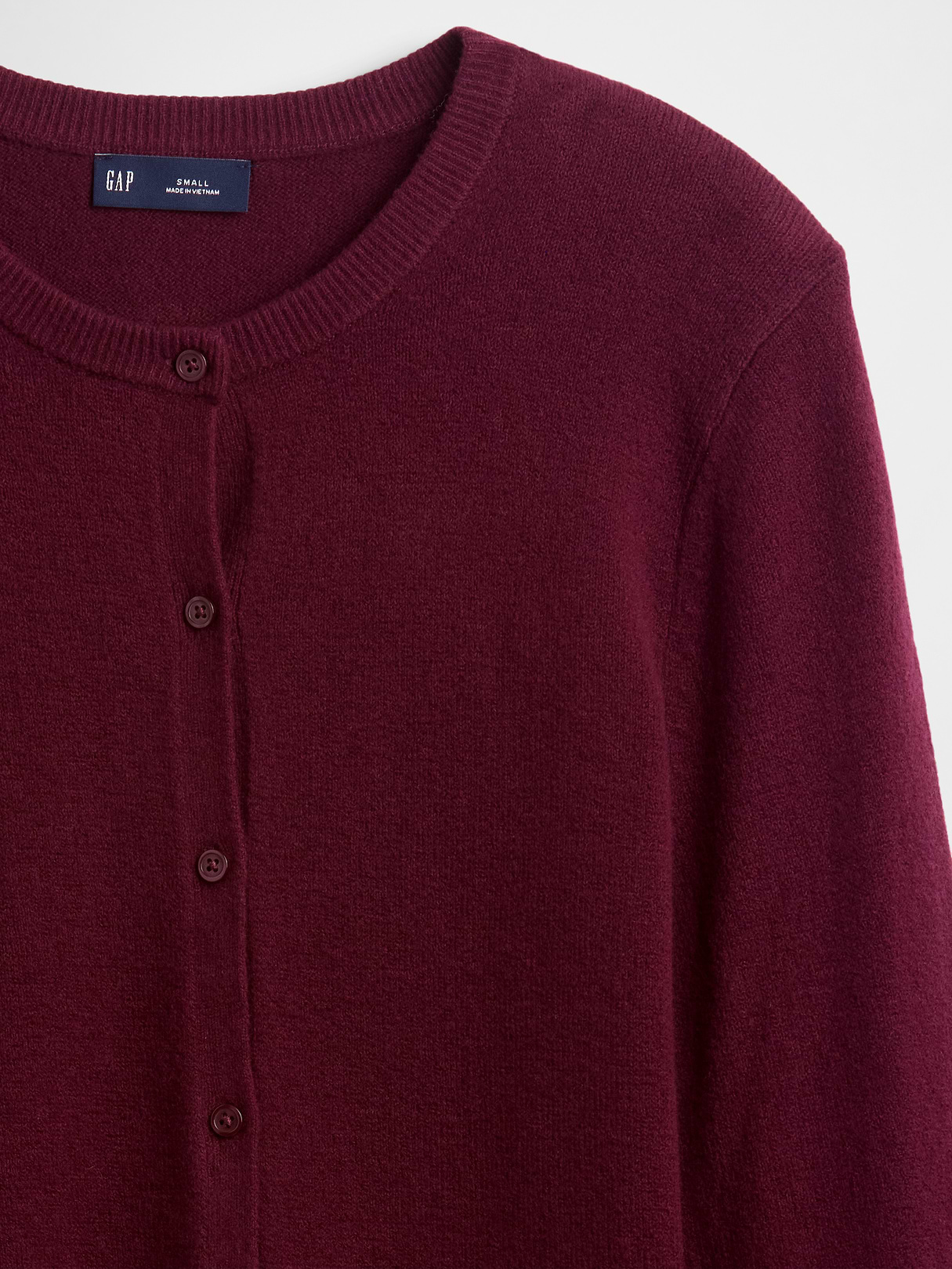 CashSoft Crop Cardigan - Tuscan red