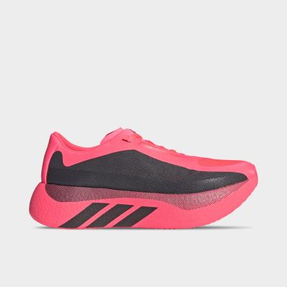 Men's adidas Hyperboost Edge Running Shoes - Part 1 - Solar Turbo/Carbon/Solar Turbo - Left shoe facing left. Outside of the shoe.