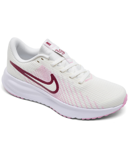 Nike Women's Run Defy Running Sneakers from Finish Line - Sail, Pink Smoke