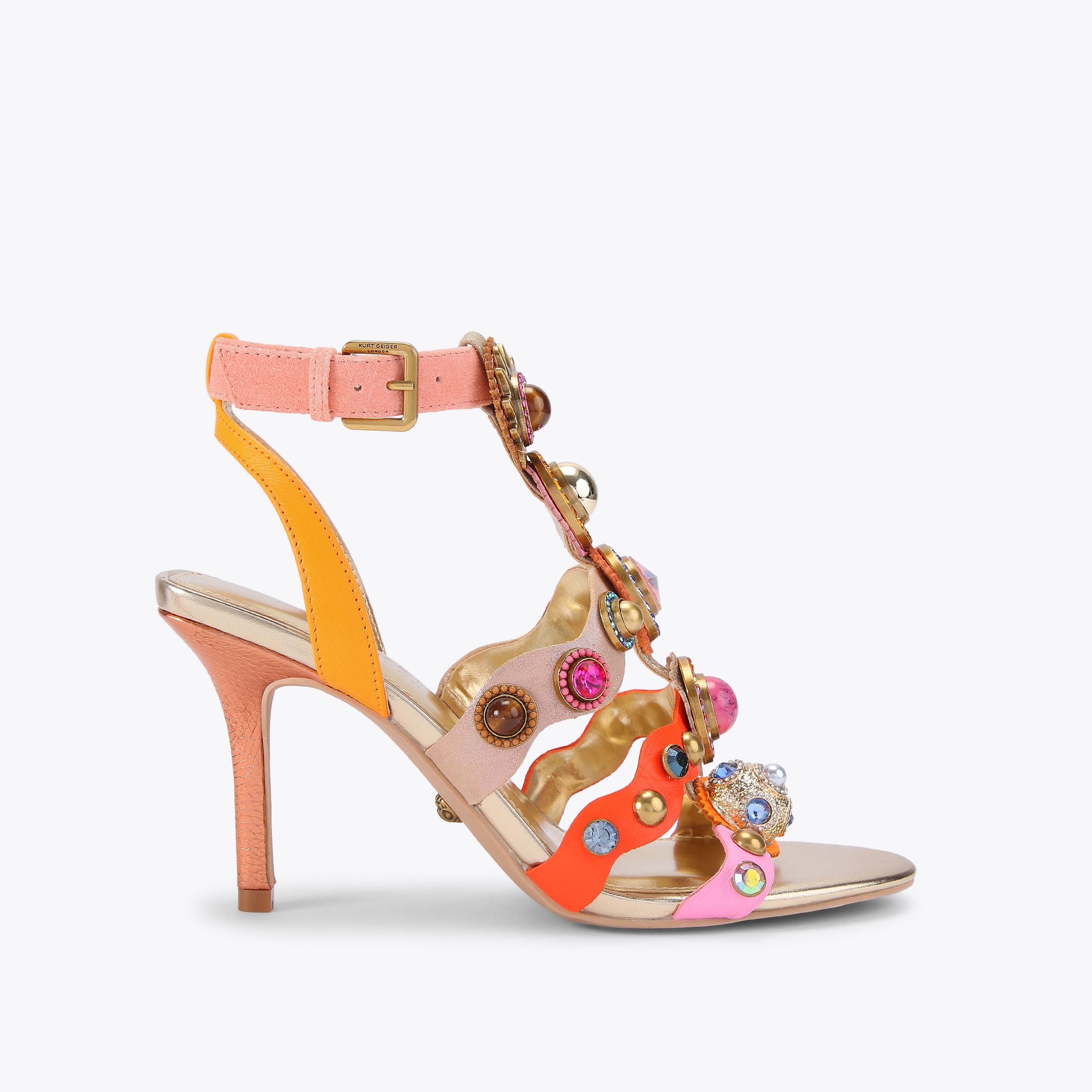Kurt Geiger London Octavia High Gladiator Heel - Multi Colored