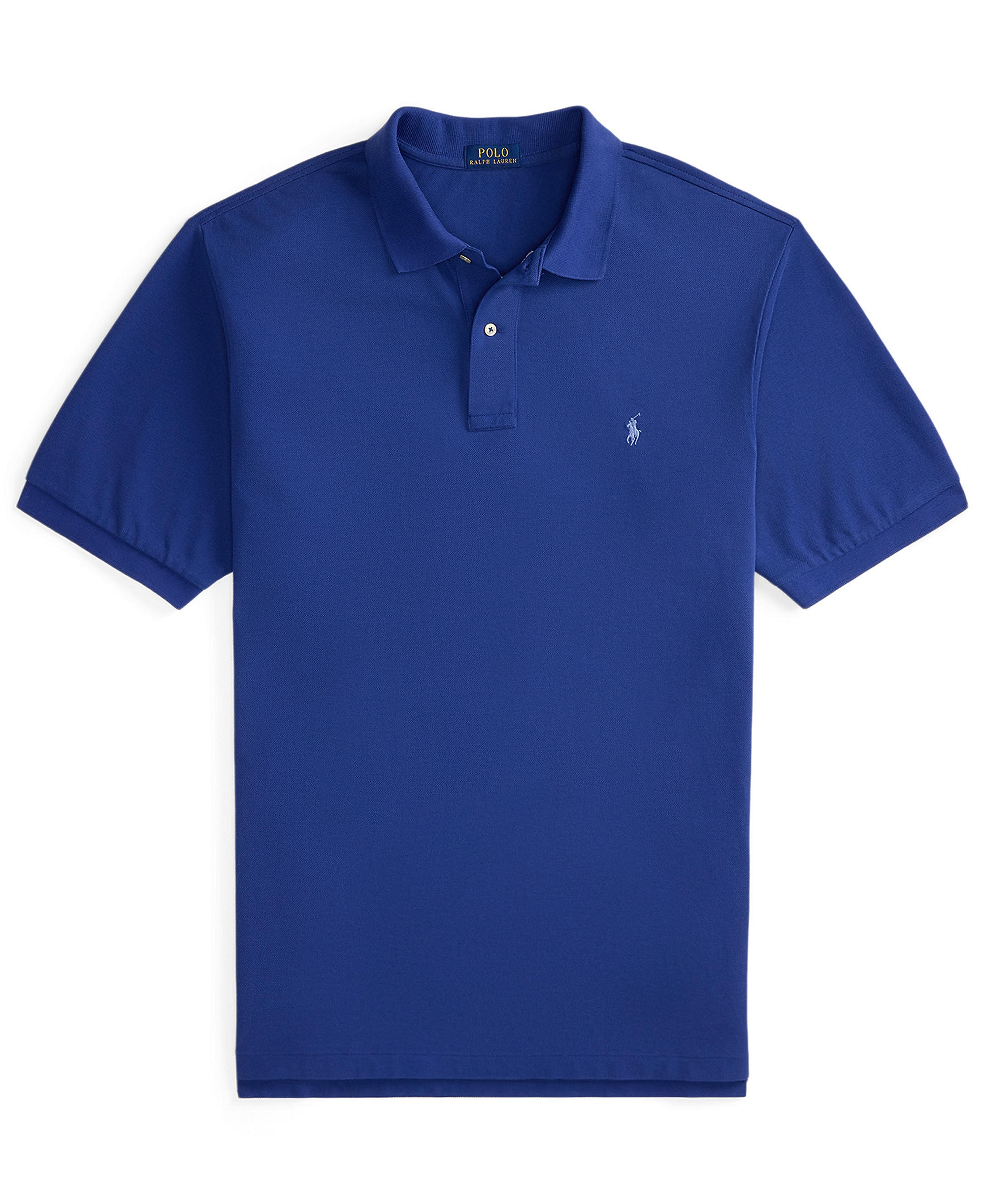 Polo Ralph Lauren Men's Big & Tall Cotton Short-Sleeve Polo Shirt - Blue Yacht/C7553