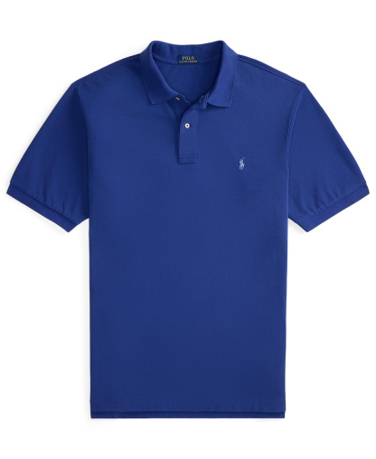 Polo Ralph Lauren Men's Big & Tall Cotton Short-Sleeve Polo Shirt - Blue Yacht/C7553
