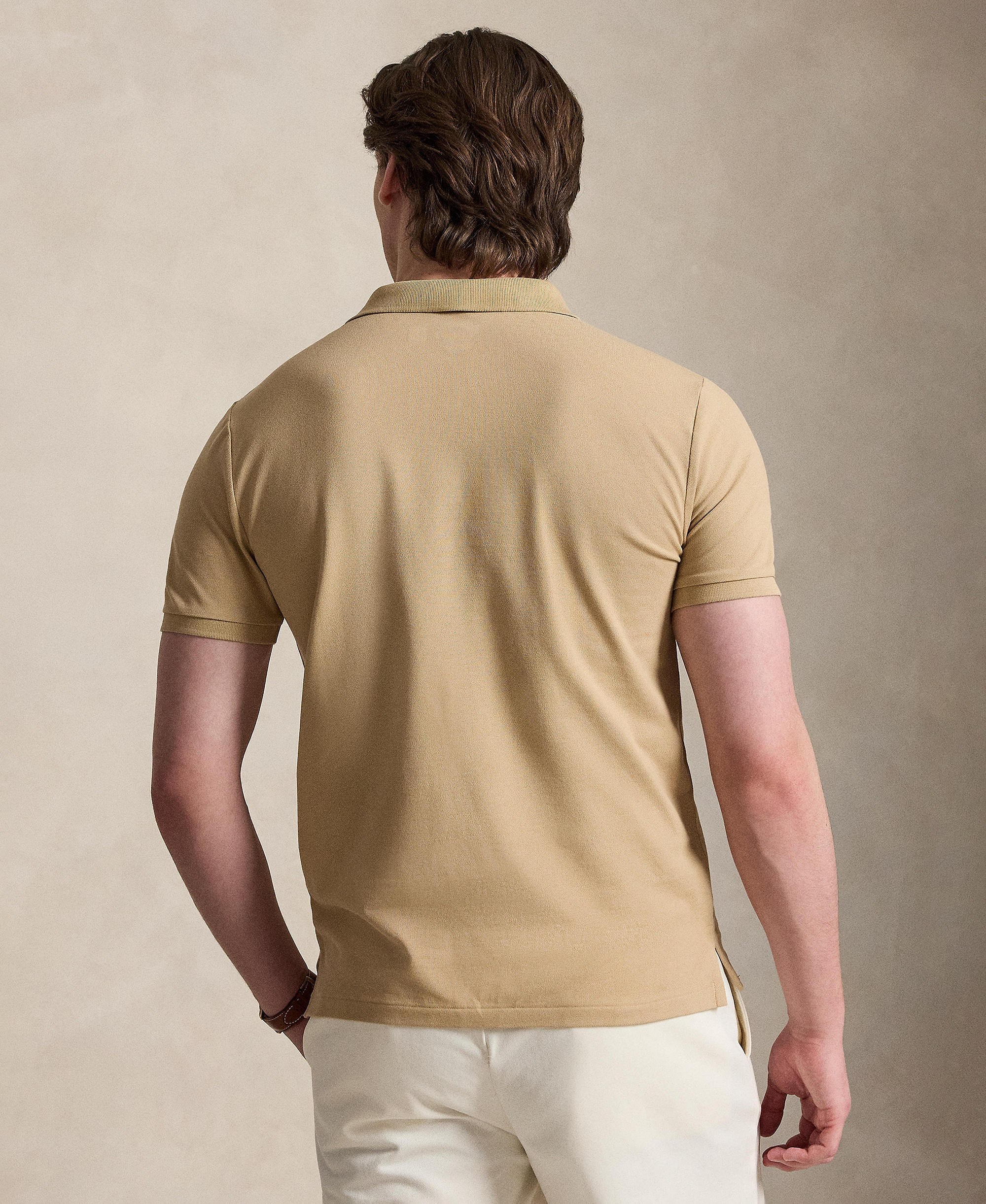 Polo Ralph Lauren Men's Classic-Fit Stretch Mesh Polo Shirt - Vintage Khaki