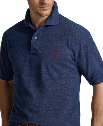Polo Ralph Lauren Men's Big & Tall Cotton Short-Sleeve Polo Shirt - Classic Royal Heather