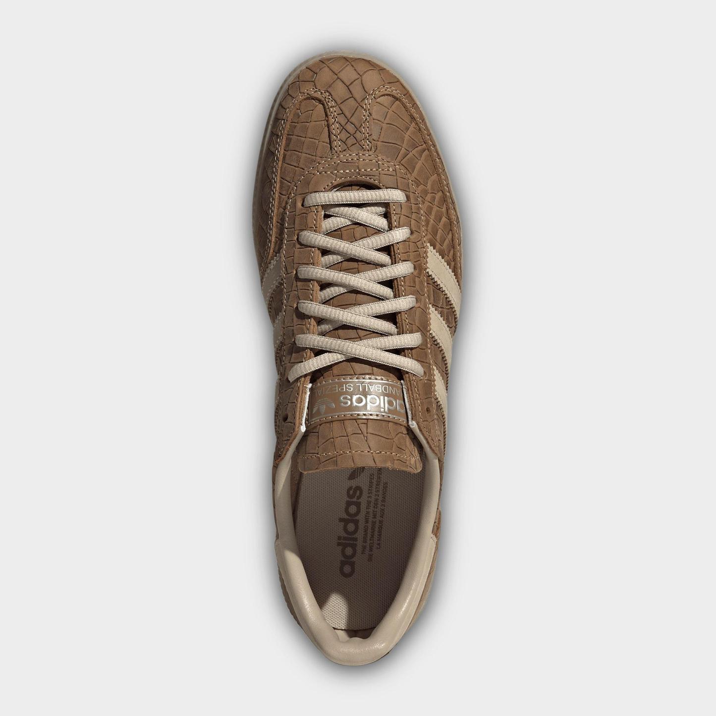 Men's adidas Originals Handball Spezial Casual Shoes - Part 2 - Light Cinnamon/Savanna/Stone Khaki - Top view