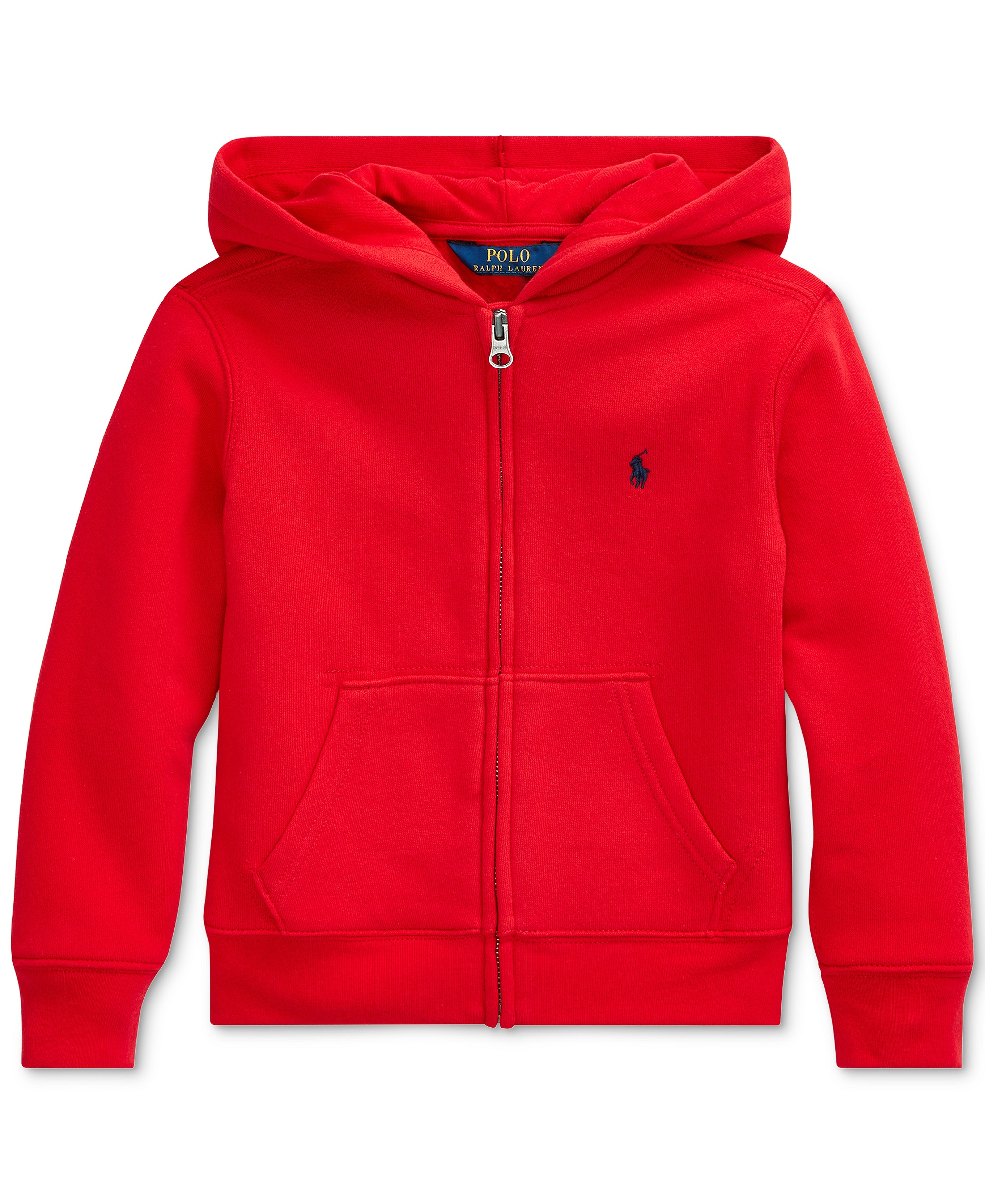 Polo Ralph Lauren Boys' 2T-7 Cotton Fleece Hoodie - Red