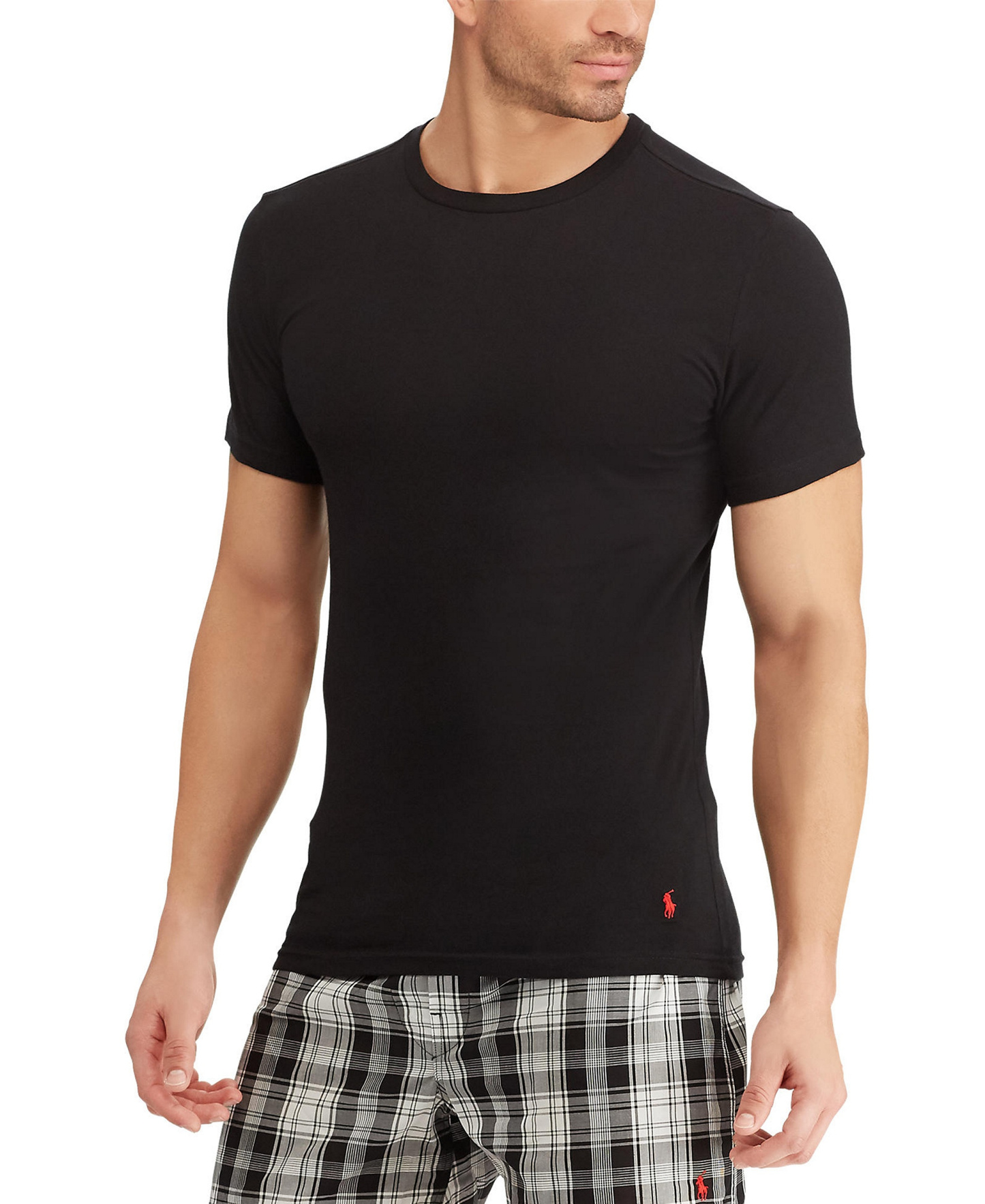 Polo Ralph Lauren Men's 3-Pack Slim Fit Crewneck Undershirt - Polo Black