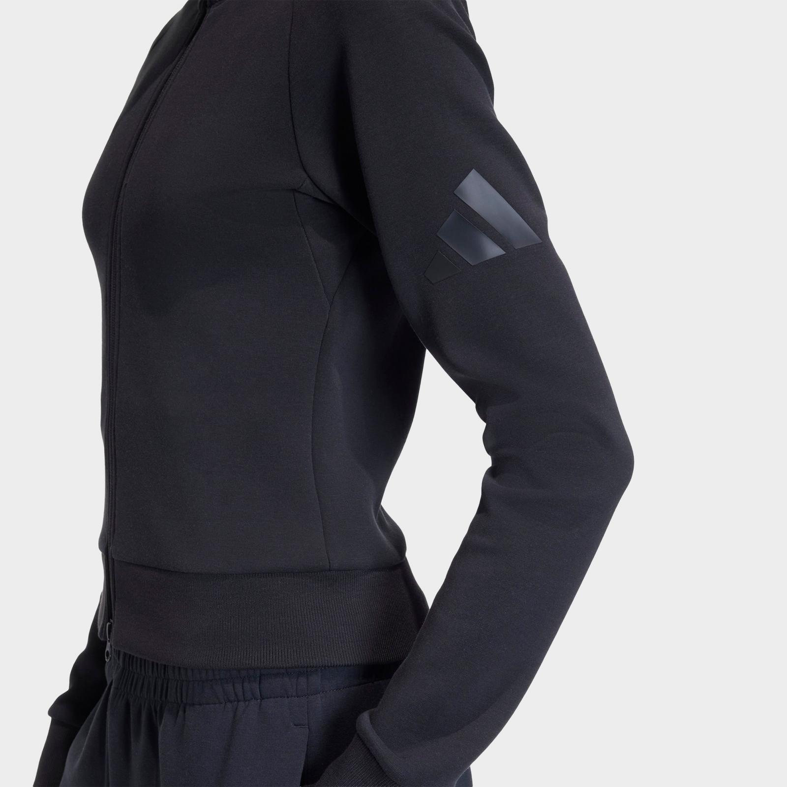 Women's adidas Sportswear Soft Lux Slim Track Top - Black - view 5