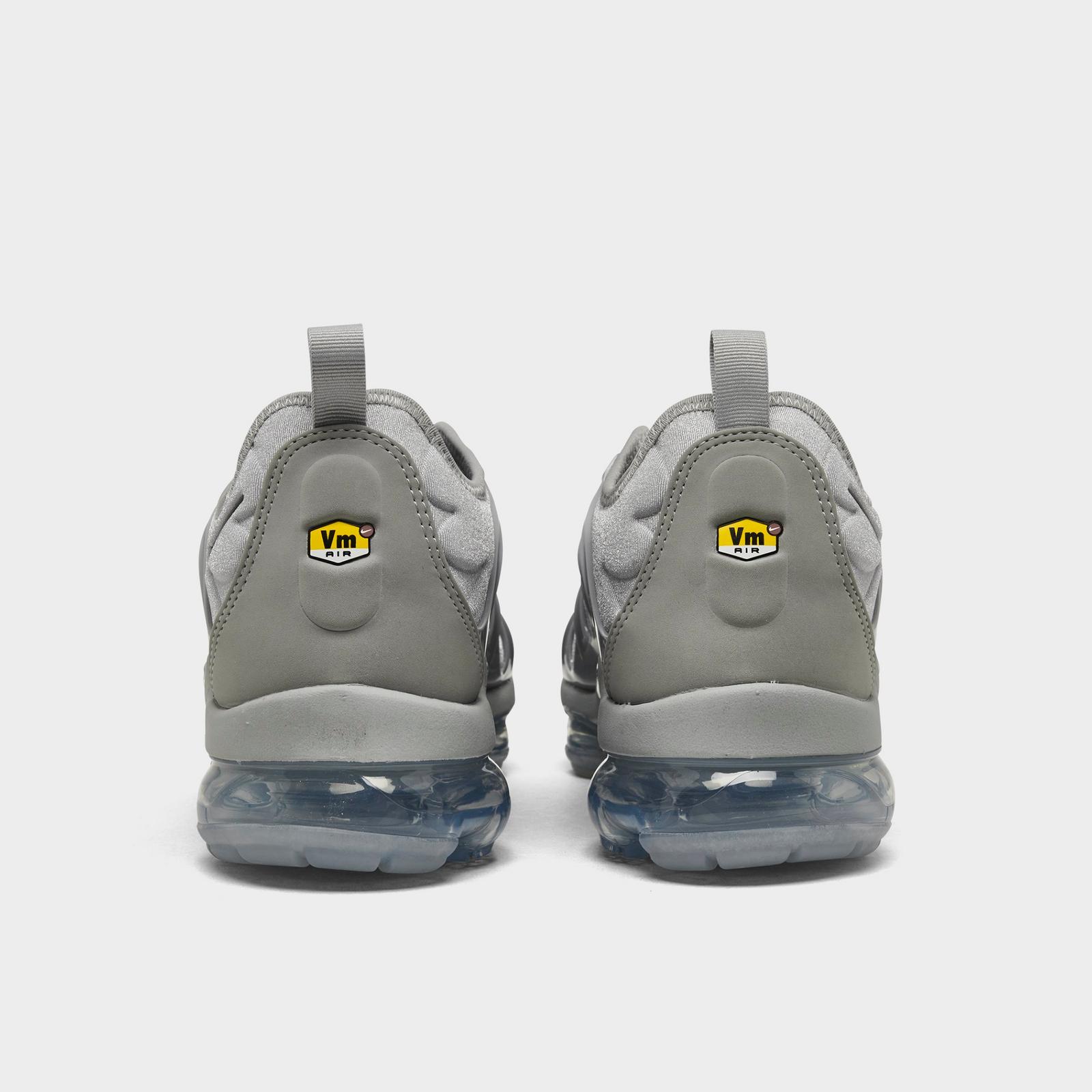 Men's Nike Air VaporMax Plus Running Shoes - Wolf Grey/Metallic Silver/Dark Grey